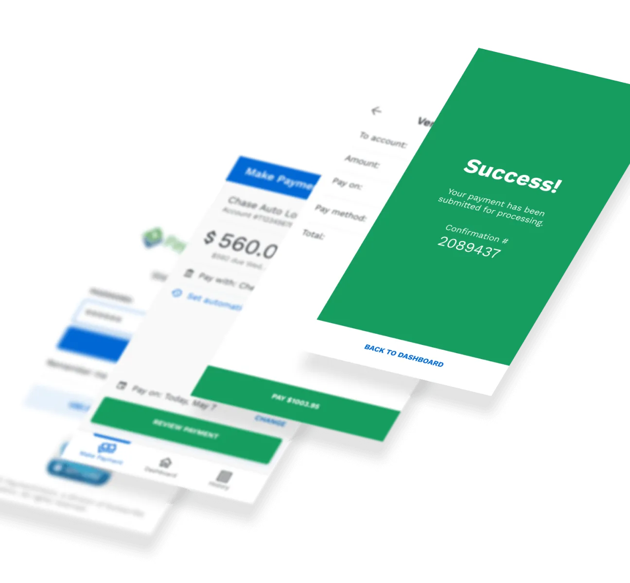 Fintech payment product user flow